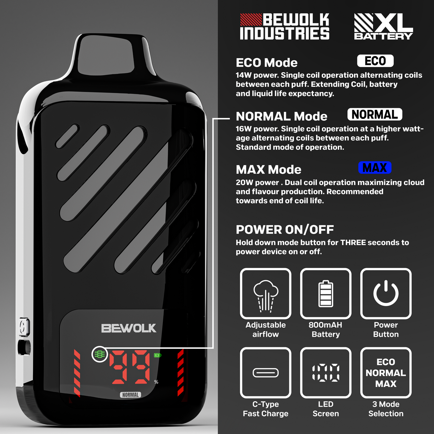 Bewolk Bar XL