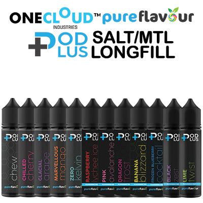 One Cloud Pod Plus 60ml Long fill mtl/salt