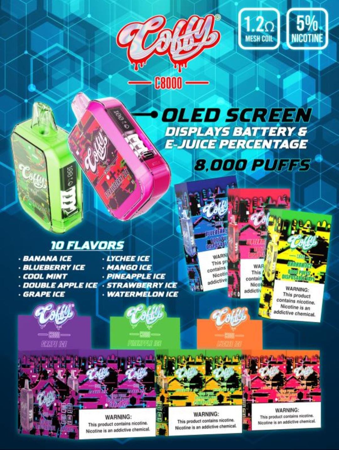 Coffy C8000 Disposable